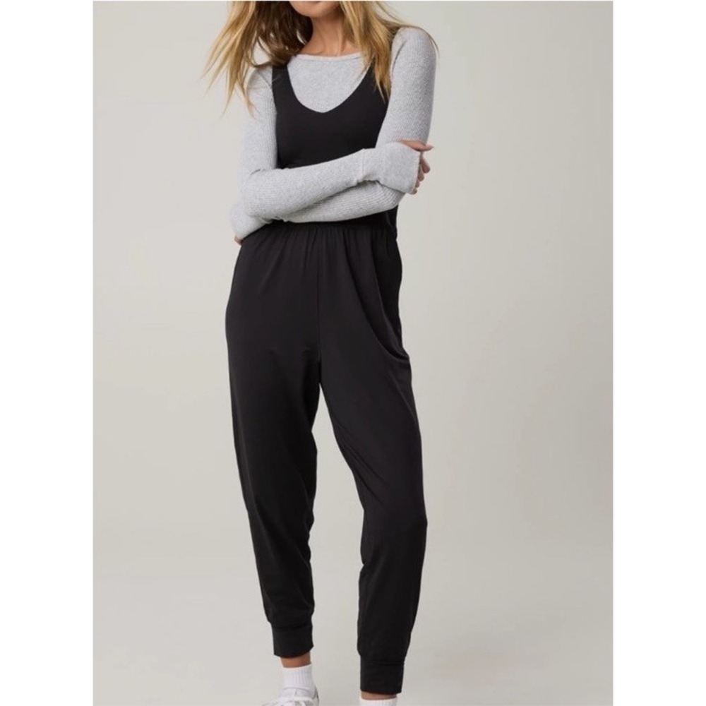 OFFLINE By Aerie The Hugger Easy Jogger Jumpsuit Size XL Black Comfy Soft